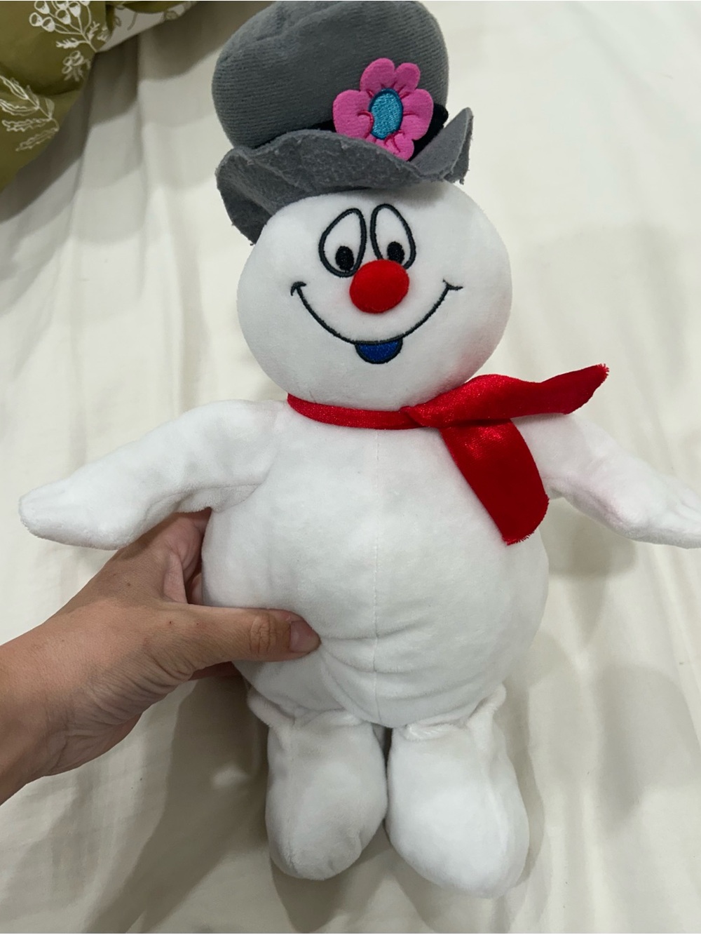 Kohl’s Cares Frosty The Snowman Plush Red Scarf Gray Hat 11”